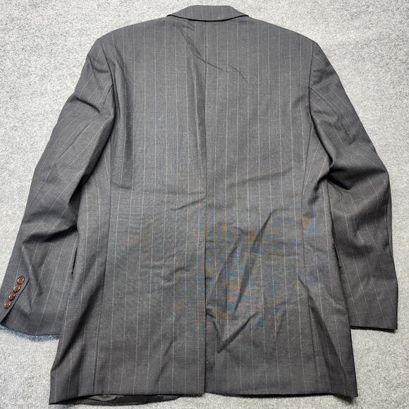 Vintage Chaps Ralph Lauren 100% WOOL Pinstripe Suit Jacket Blazer Men's Size 40R - Picture 2 of 10